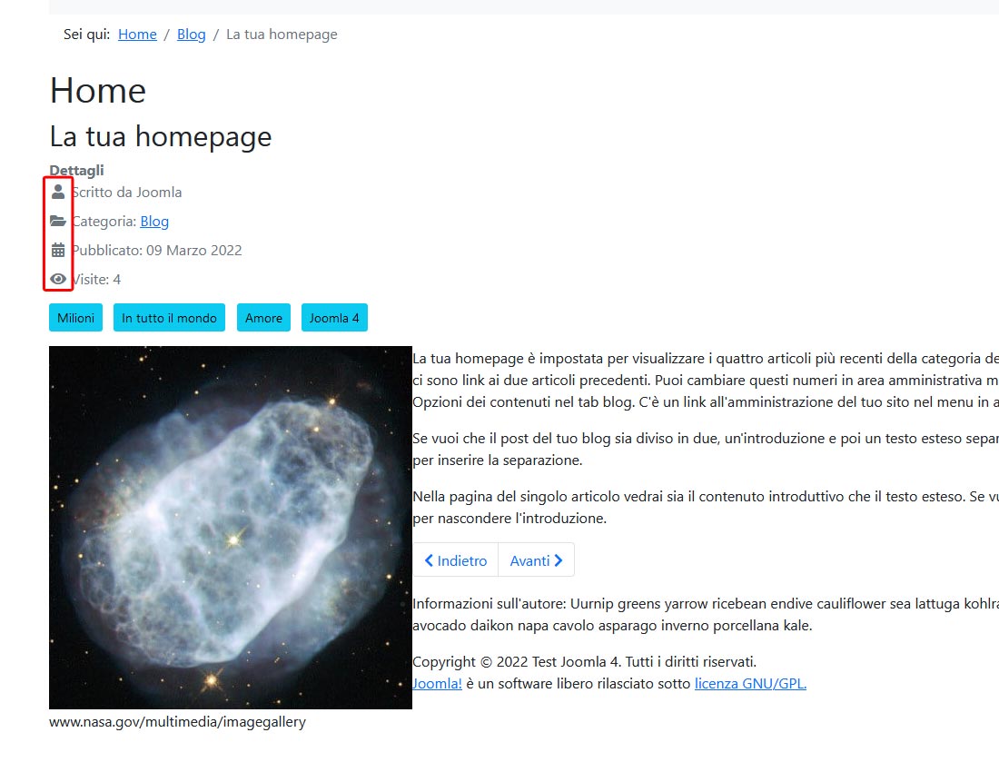 font awesome in template joomla 4