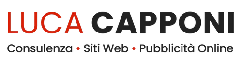 Logo Luca Capponi, consulenza, siti web e pubblicità on line, attivo dal 2010 con sede a Sanremo